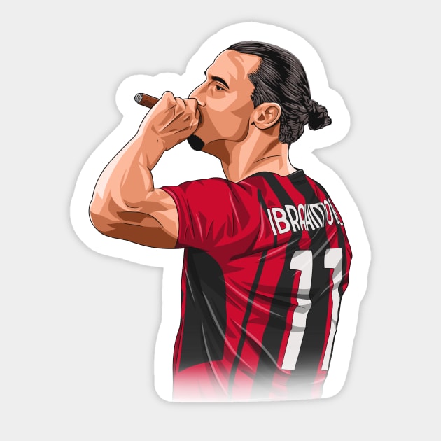 Zlatan Ibrahimović AC Milan Sticker by Ades_194